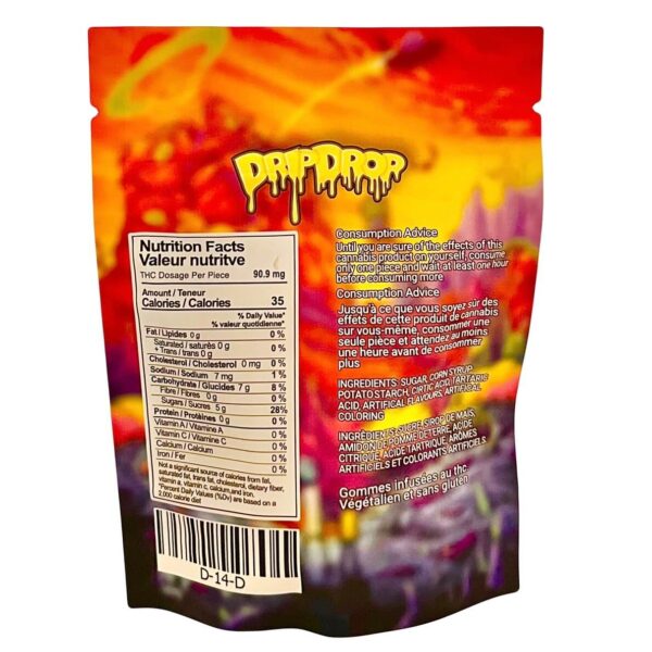 DRIP DROP GUMMYS - (1000-MG-THC) SOUR CHERRIES