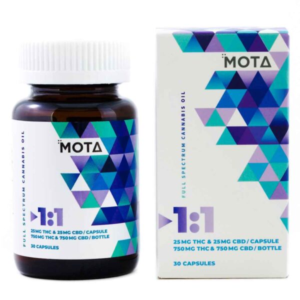 MOTA - CAPSULES 1:1 (750-MG-THC + 750-MG-CBD)