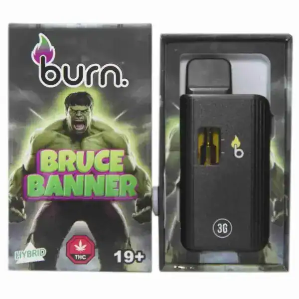 BURN DISPOSABLE VAPE – BRUCE BANNER (3 GRAM)