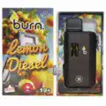 BURN DISPOSABLE VAPE – LEMON DIESEL (3 GRAM)