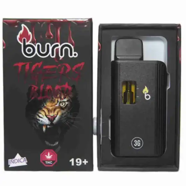 BURN DISPOSABLE VAPE – TIGER BLOOD (3 GRAM)