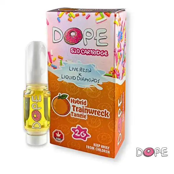 DOPE LIVE RESIN X LIQUID DIAMONDS VAPE CART - TRAINWRECK TANGIE (2 GRAM)
