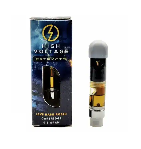 HIGH VOLTAGE LIVE HASH ROSIN VAPE CART - CAPULATOR (0.5 GRAM)