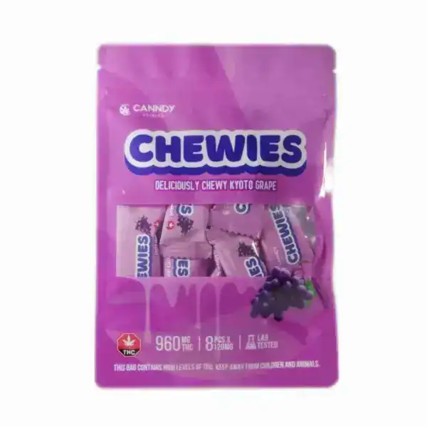 CANNDY EDIBLES CHEWIES - GRAPE (960-MG-THC)