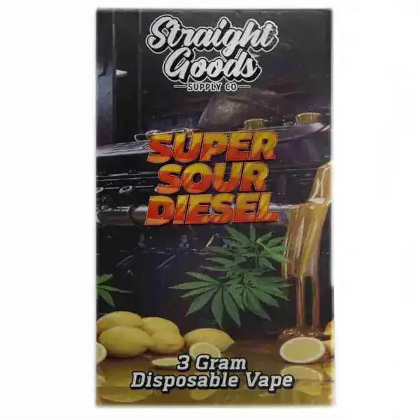 STRAIGHT GOODS DISPOSABLE VAPE - SUPER SOUR DIESEL (3 GRAM)