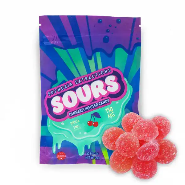 EUPHORIA SOURS - (150-MG-THC) SOUR CHERRY INDICA