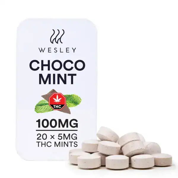 WESLEY MINTS - (100-MG-THC) CHOCOMINT