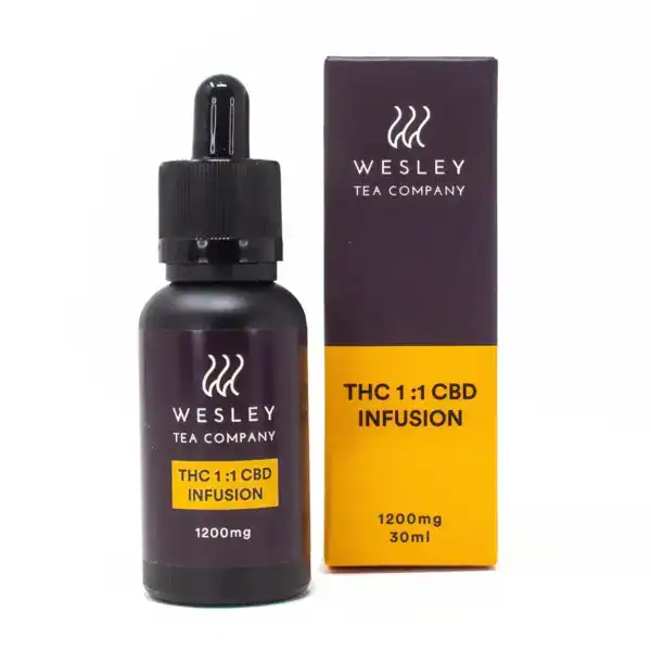 IMG_1783 WESLEY TEA COMPANY TINCTURE - 1:1 (600-MG-THC + 600-MG-CBD)