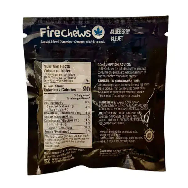 FIRE CHEWS - (1000-MG-THC) BLUEBERRY