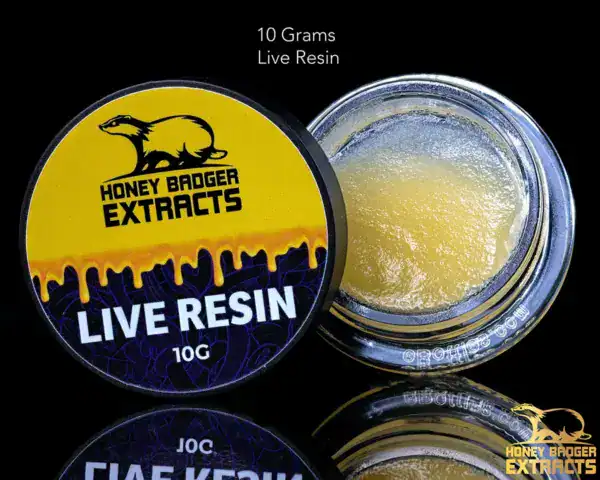 HONEY BADGER LIVE RESIN BALLER JAR - ORANGE APRICOT (10 GRAM)