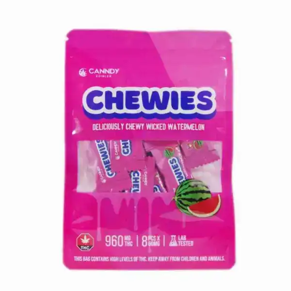 CANNDY EDIBLES CHEWIES - WATERMELON (960-MG-THC)