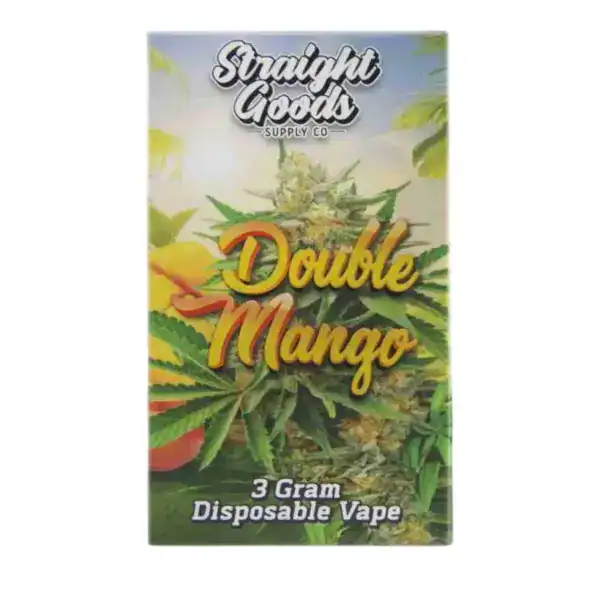 STRAIGHT GOODS DISPOSABLE VAPE - DOUBLE MANGO (3 GRAM)