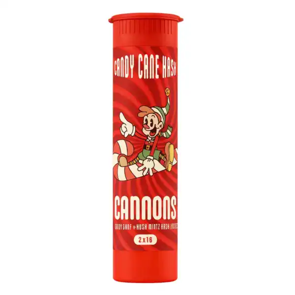 CANNONS PRE-ROLL - CANDY CANE SOLVENTLESS HASH (2 X 1 GRAM)