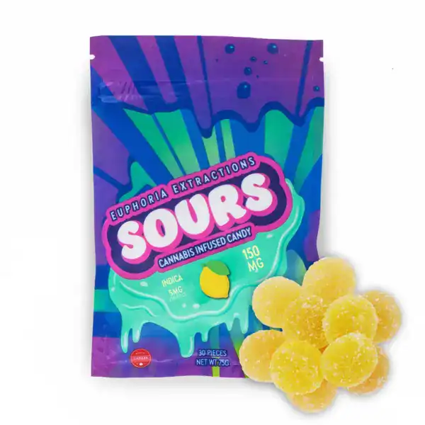 EUPHORIA SOURS - (150-MG-THC) SOUR LEMON INDICA