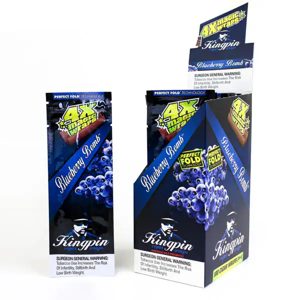 KINGPIN HEMP WRAPS - BLUEBERRY BOMB