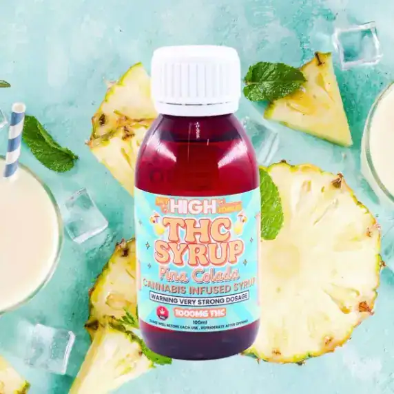 SKY HIGH LEAN SYRUP - (1000-MG-THC) PINA COLADA