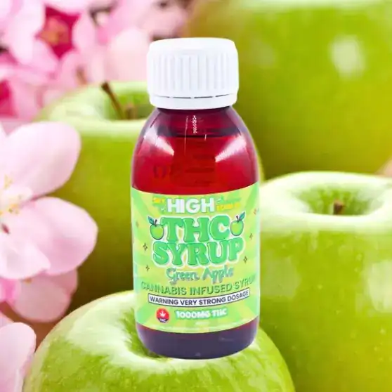 SKY HIGH LEAN SYRUP - (1000-MG-THC) GREEN APPLE