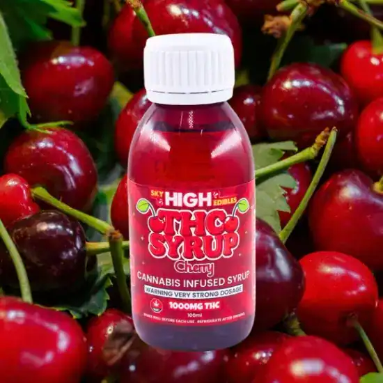SKY HIGH LEAN SYRUP - (1000-MG-THC) CHERRY