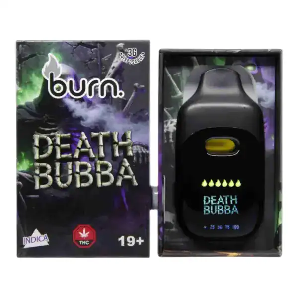 BURN DISPOSABLE VAPE – DEATH BUBBA (3 GRAM)
